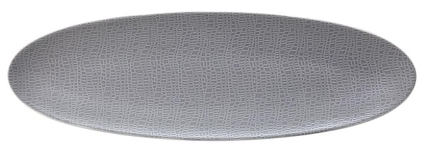 L Fashion elegant grey Servierplatte schmal 44x14 cm